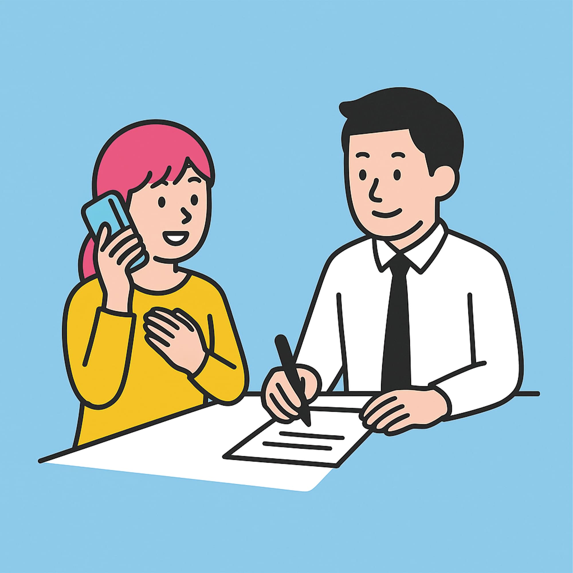 申し込みの様子